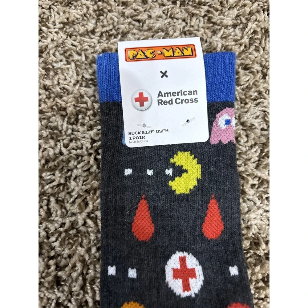 American Red Cross Donor Pac-Man‎ Socks
